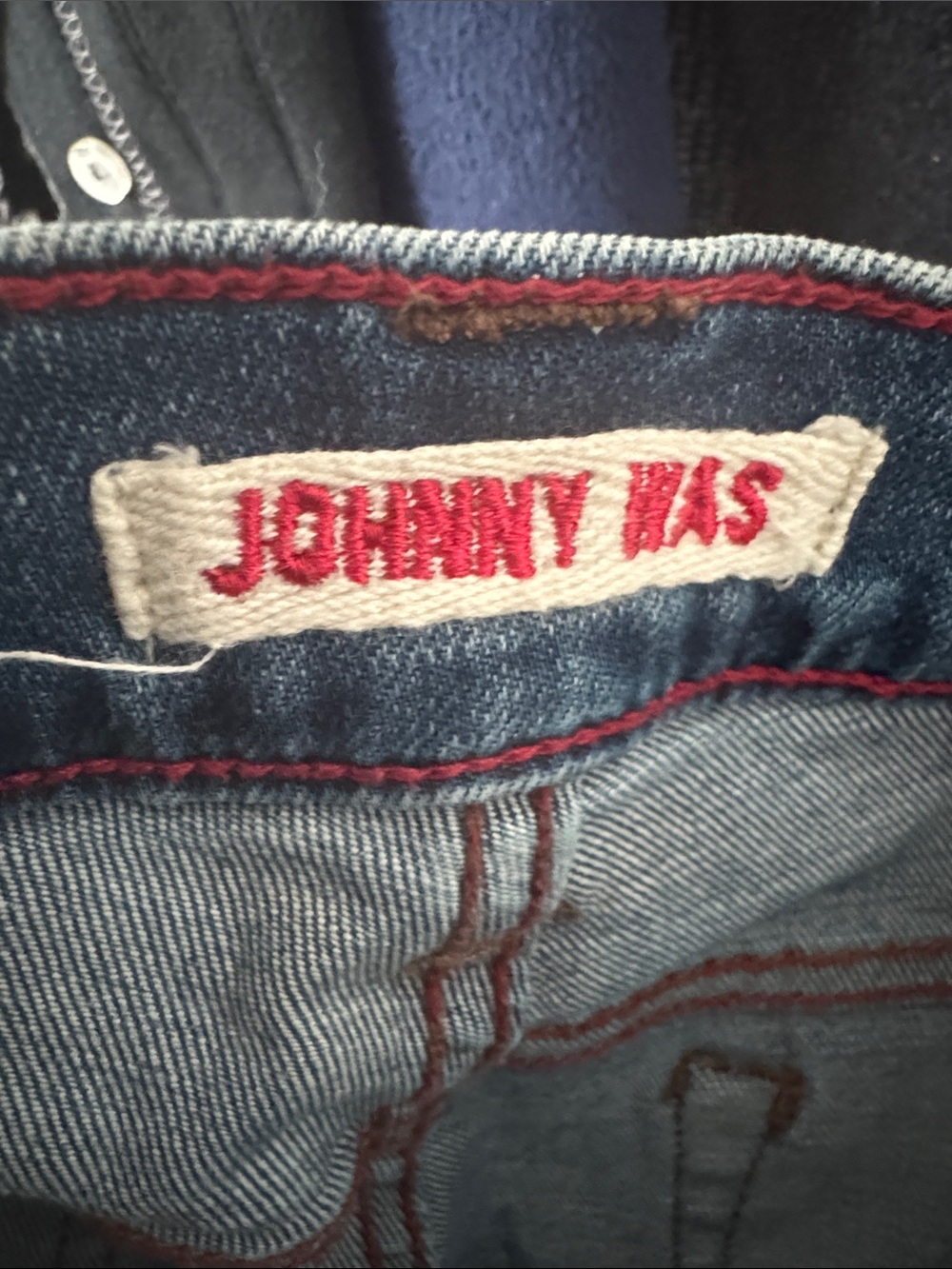 Johnny Was Blossom boyfriend Jean with Pink & Yellow Floral Embroidery - Picture 4 of 5